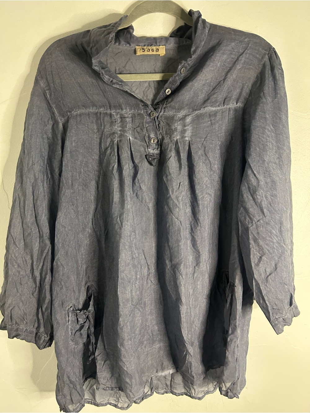 Saga Tunic cotton/ silk top